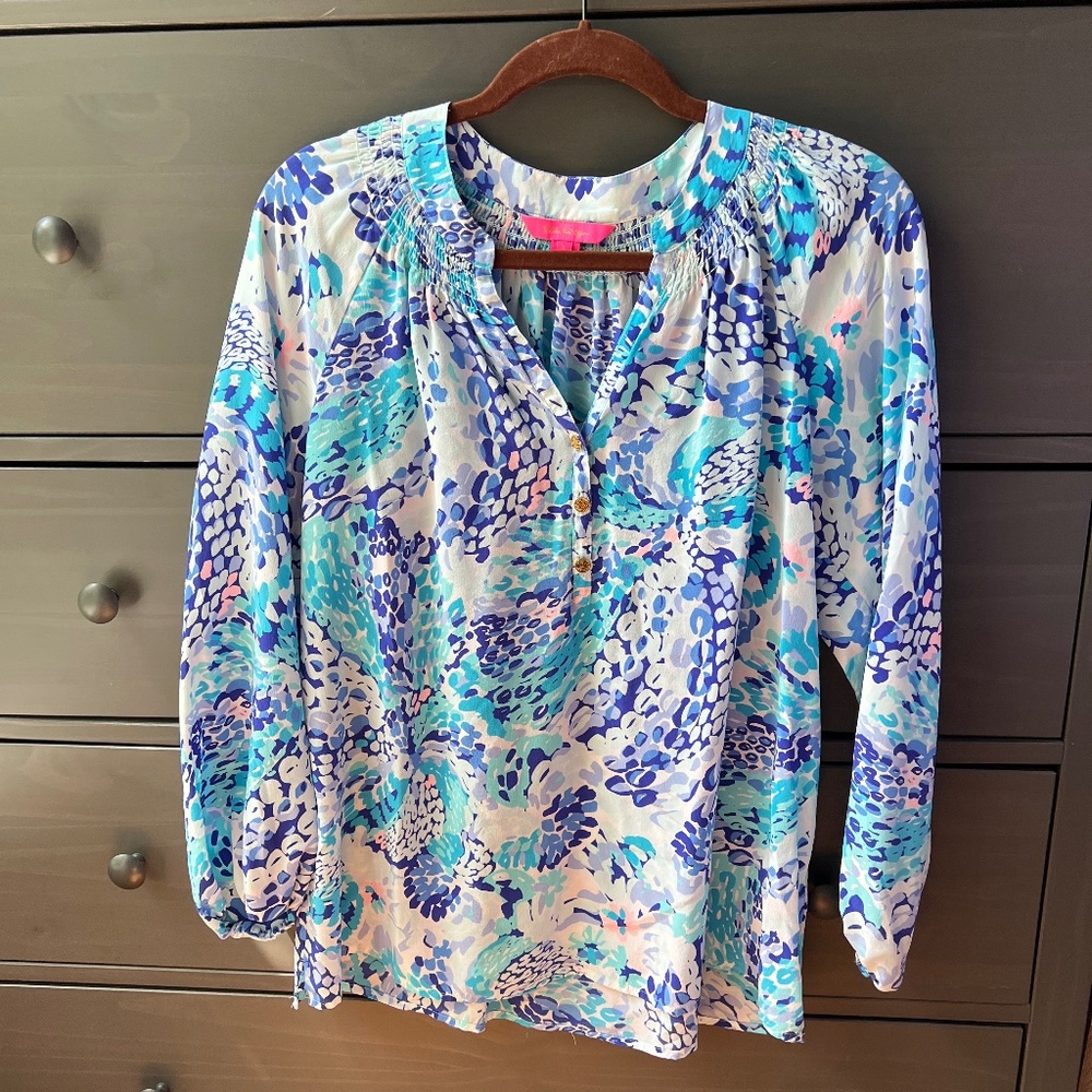 Lilly Pulitzer Long Sleeve Top, SIZE L